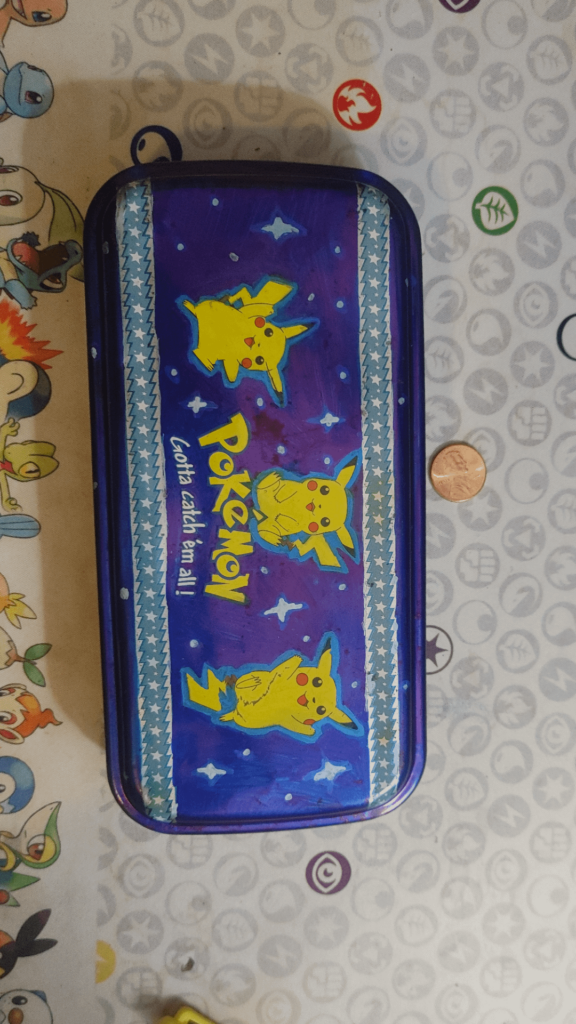 I added some flair to this pencil tin!