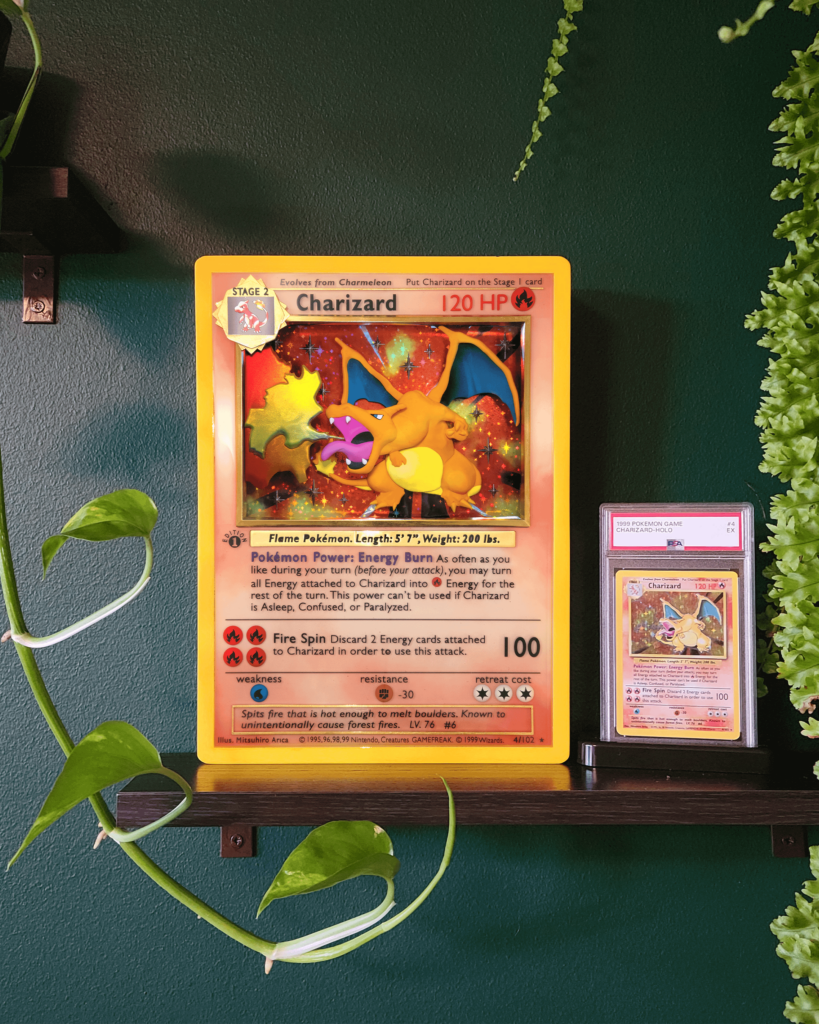 I Made this Charizard Card Diorama (3:1 Scale)