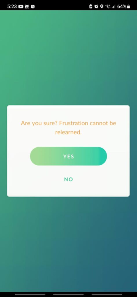 Just in case anyone forgot, now is the time to remove Frustration from any Shadow Pokemon.