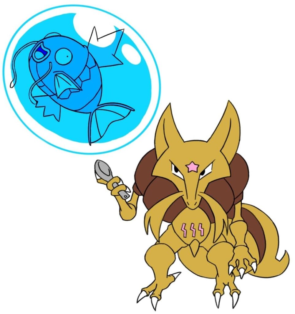 Magikarp in Control of Kadabra.