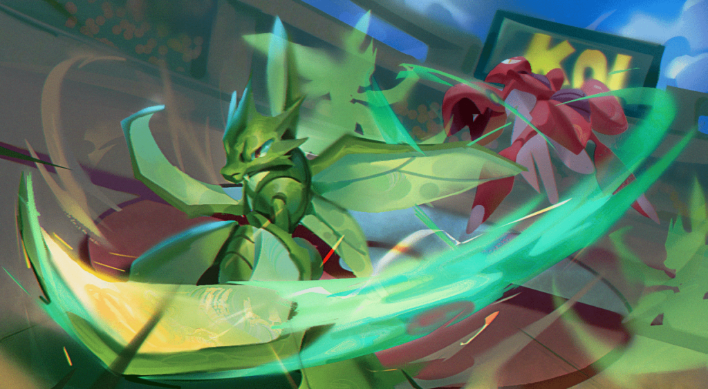 Made a Fan Art of my favourite pokemon Scyther! What do you think?
