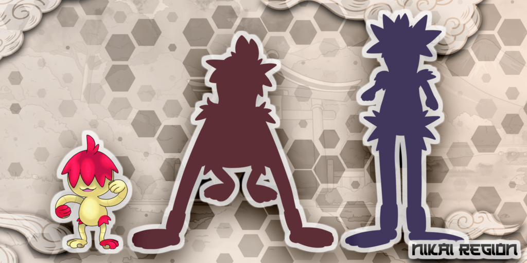 Fighting Type Fakemon - Two Evolution Pokemon Based on Yokai - Japan Fakemon Region @nikairegion