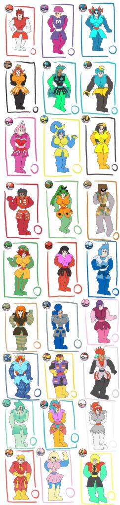 [OC] Human Pokeball Gijinkas Full Guide!