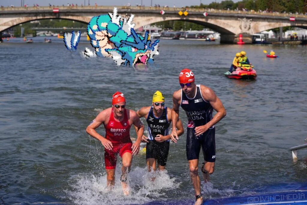 Triathletes swim in Seine river after last-minute testing deems water not safe, Olympic officials say