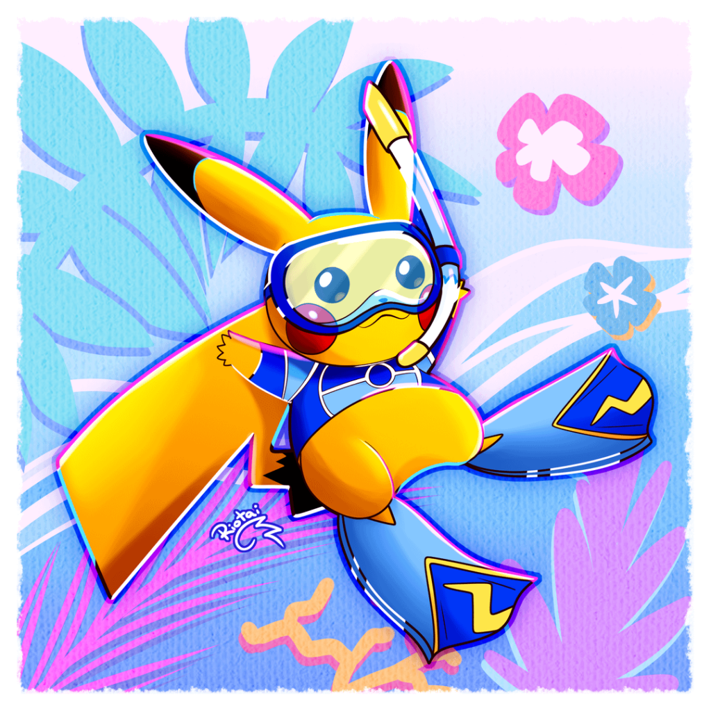 Made some art to commemorate Pokémon Worlds 2024!