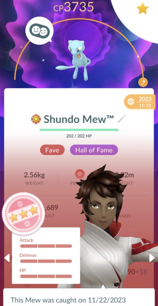 Maxed out my Shundo Mew finally!