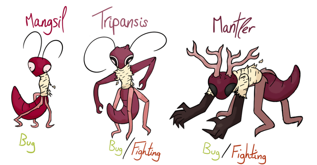 More fakemon (again .. !) bug-themed batch of 2 because bugs rule.