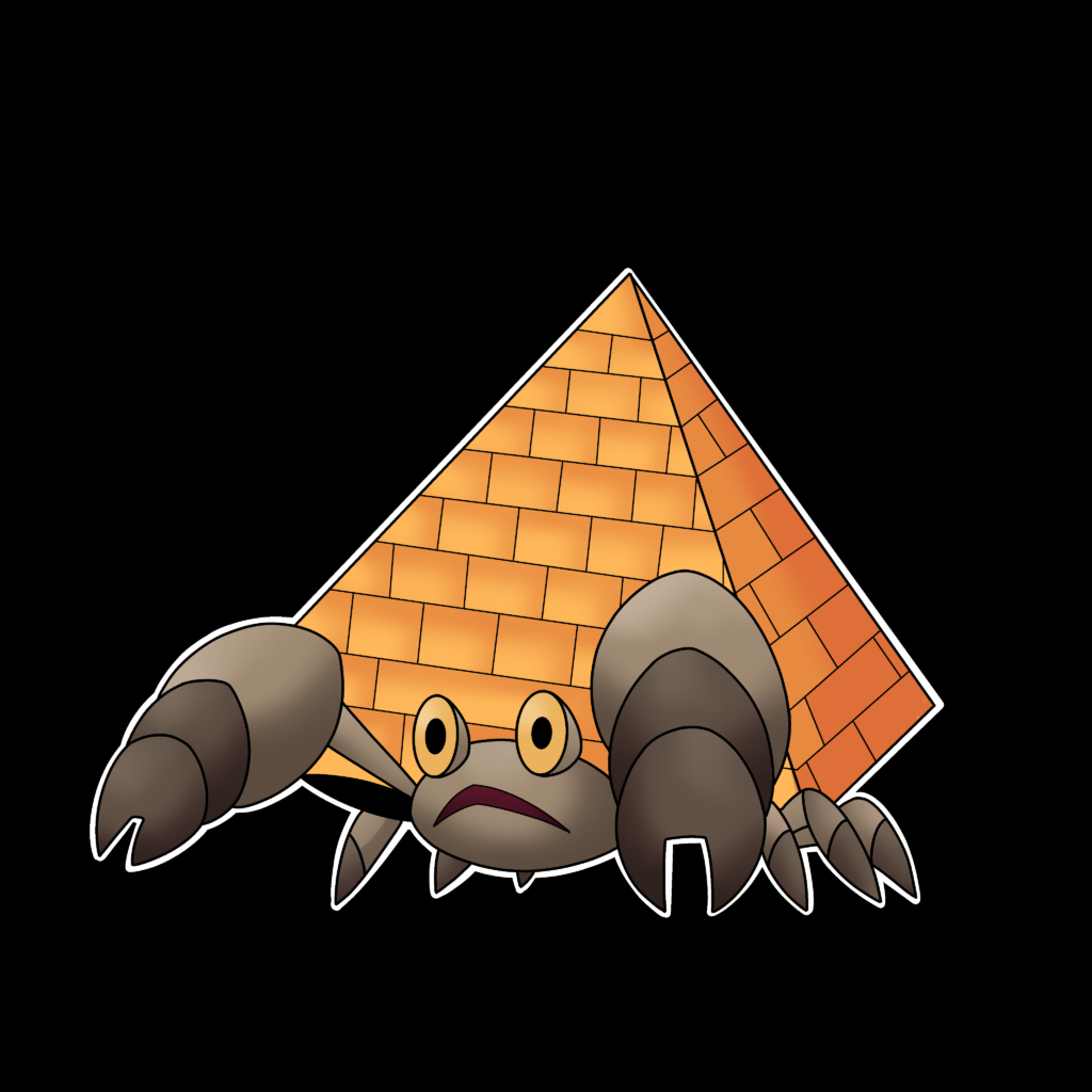 Showing my art for the first time here. Meet Regional Crustle (OC) 💛