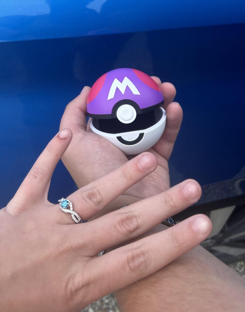 Late to posting, but during Go Fest, he proposed to me with a master ball!