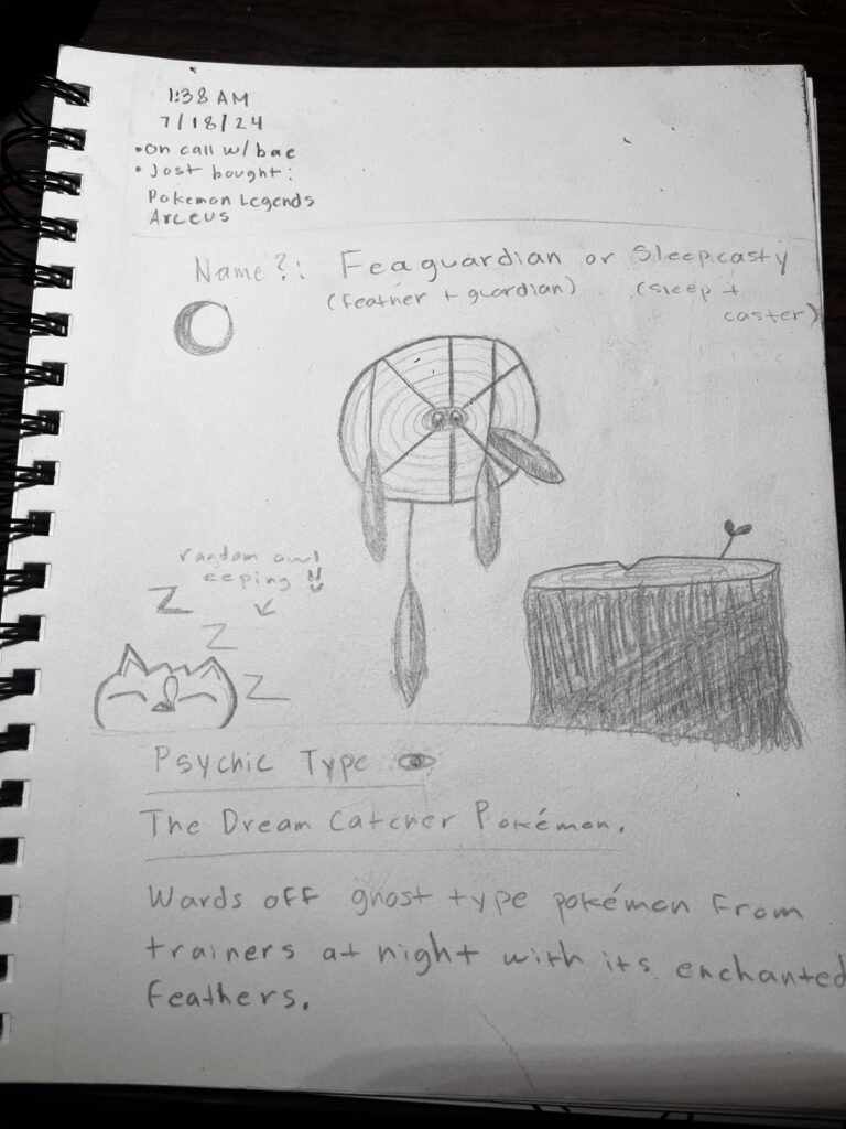 Meet my Psychic Type Dream Catcher Pokémon Idea