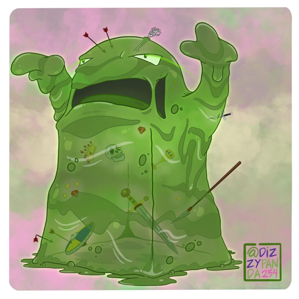 Muk, the Gelatinous Cube! (OC)