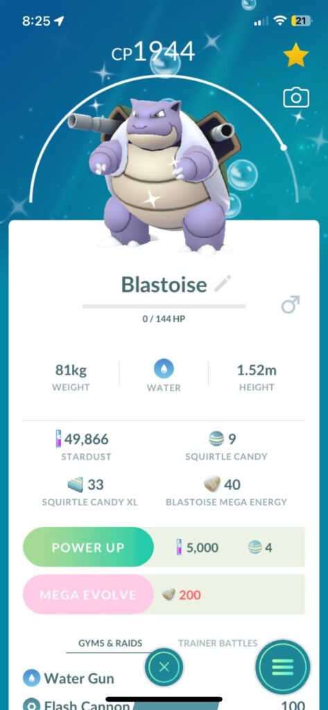 Caught a shiny squirtle this morning and now a 4*!!