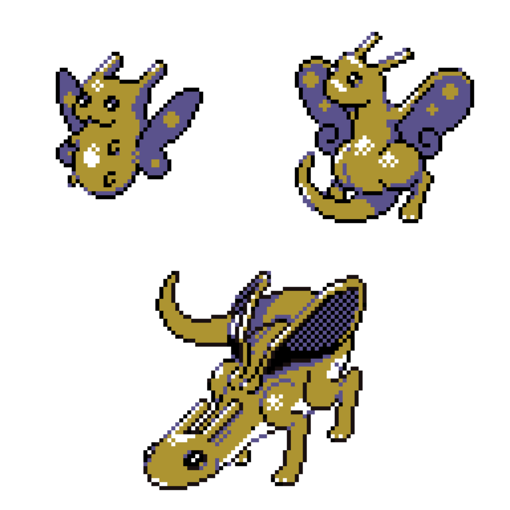 [OC] Dragon-Bug Pokemon in Gen 2 style