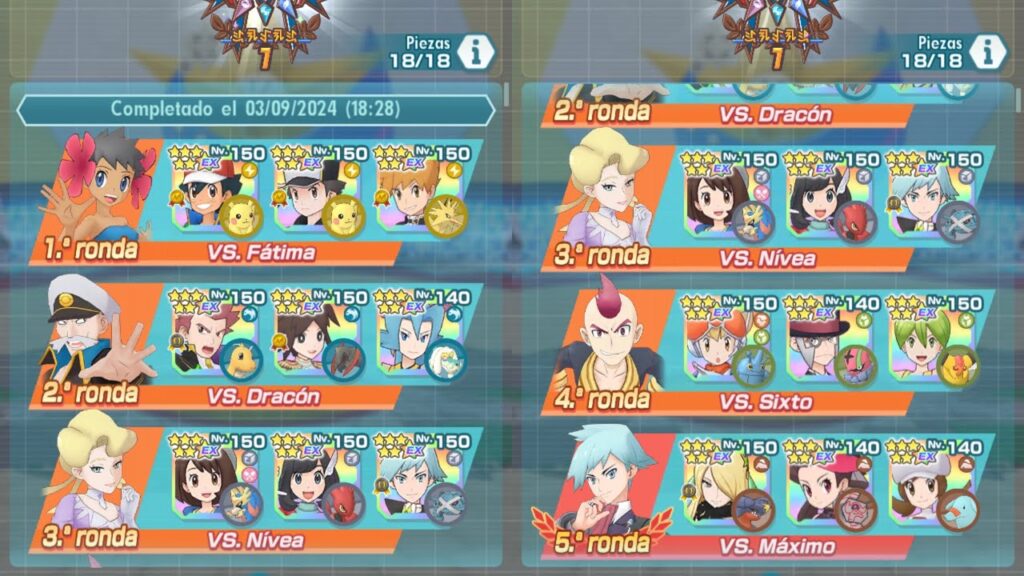 Debut de los Archimaestros! E4 Hoenn 25.000pts Monotype -Pokemon Masters EX-