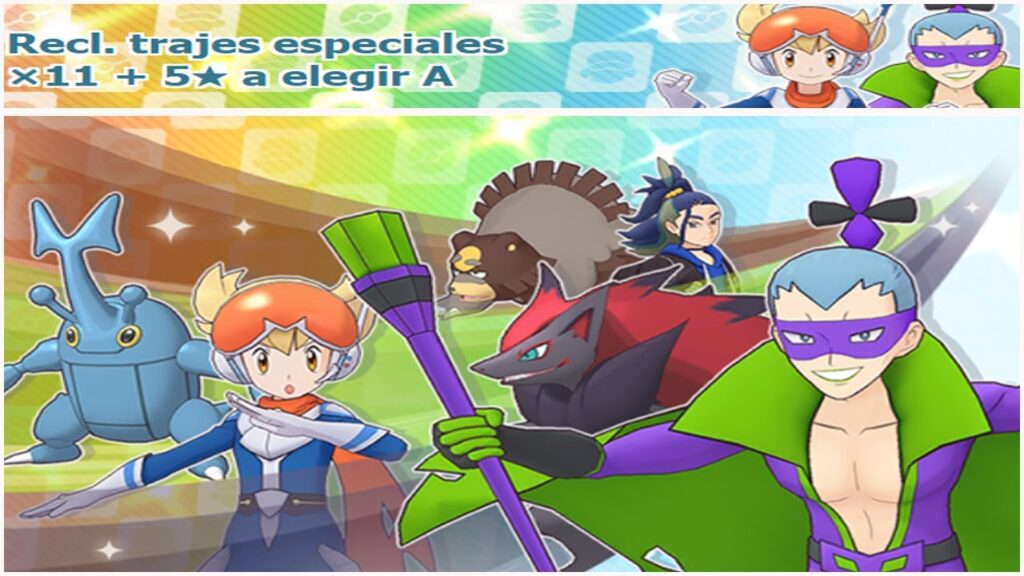POKEMON MASTERS EX : SUMMONS BANNER TRAJES ESPECIALES A