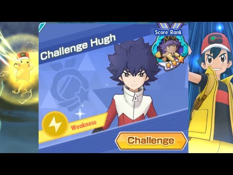 Ash Vs Hugh Damage Challenge | Pokemon Masters EX
