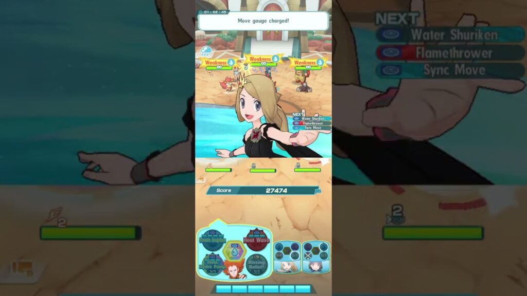 [Pokemon Masters EX] Event: Damage Challenge - Training with Cheren! - Water