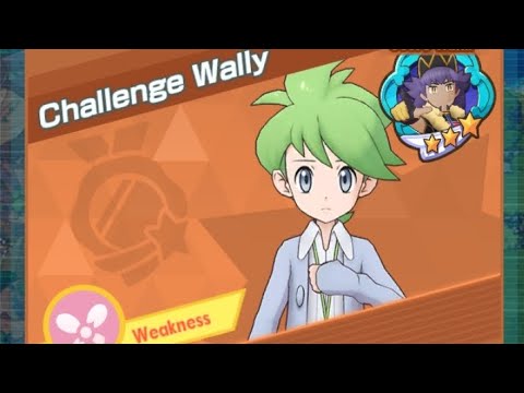 Pokemon Masters Ex: Damage Challenge - Challenge Wally (Fairy Weak) 1 vs 3 - Dealing 1.1M Damage