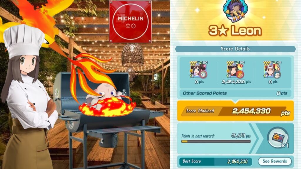 BBQ Menu: Grilling Bede with Leaf's Firebird! |Pokemon Masters EX | Dmg Challenge