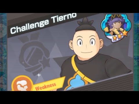 Pokemon Masters Ex: Damage Challenge - Challenge Tierno (Fighting Weak 3 vs 3) Dealing 1.9M Damage