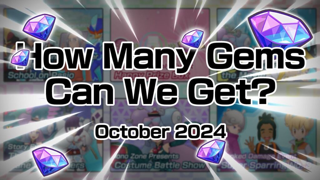 [Pokemon Masters EX] HOW MANY GEMS CAN WE GET? (October 2024)