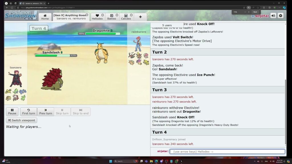 Abraham vs Brian, Pokemon Masters: Week 1