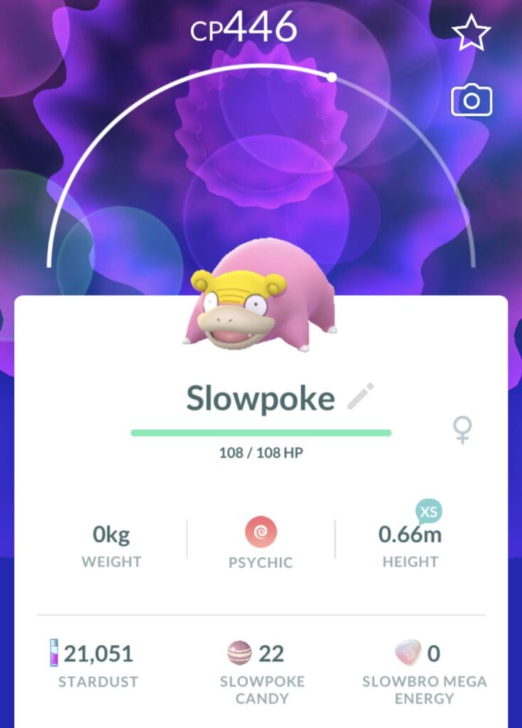 Think I caught the lightest Pokémon in the game