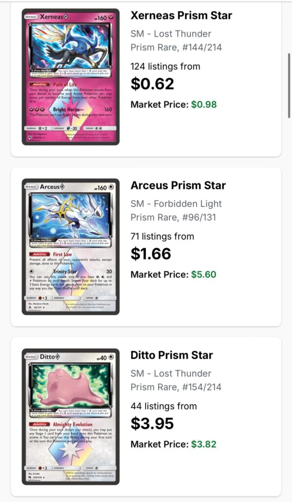 Pokemon Prism Cards?