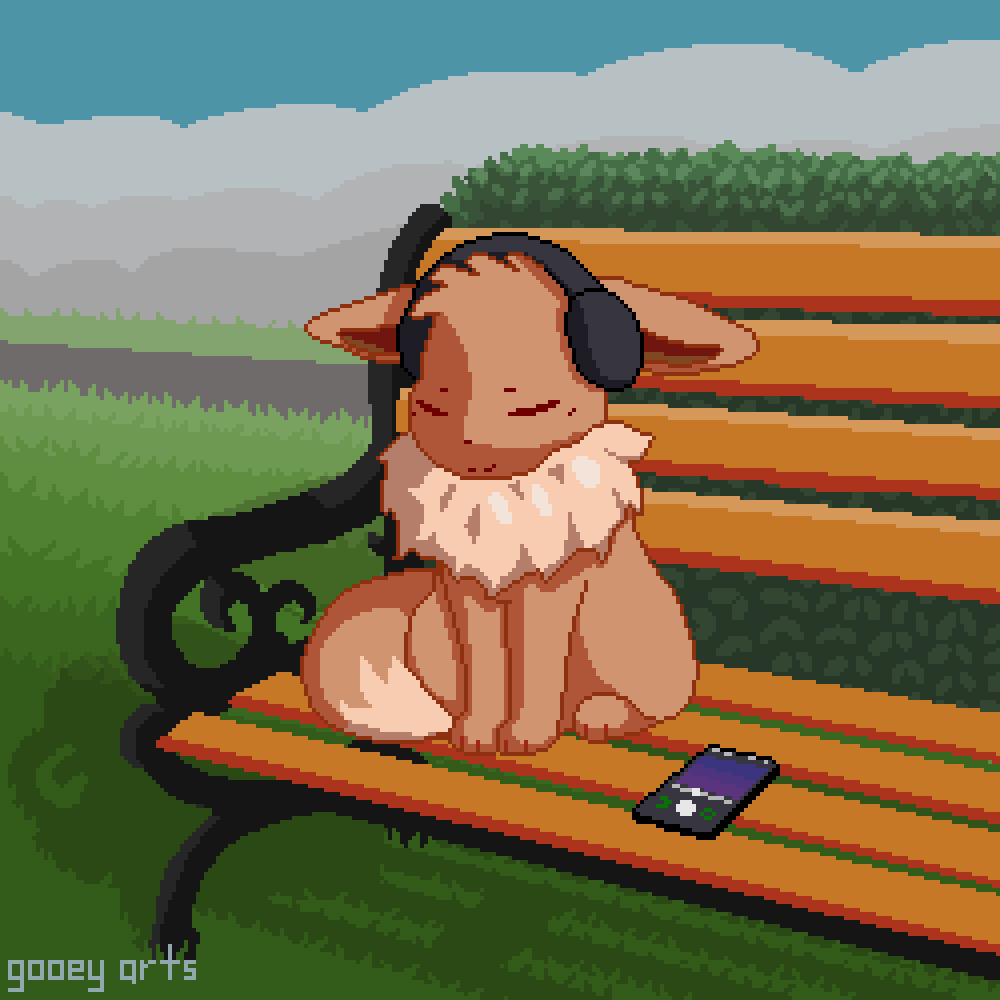 [OC] Eevee vibing in the park
