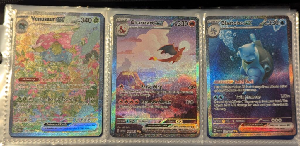 Opened 15 booster packs as a treat. Pulled all 3 - delighted!
