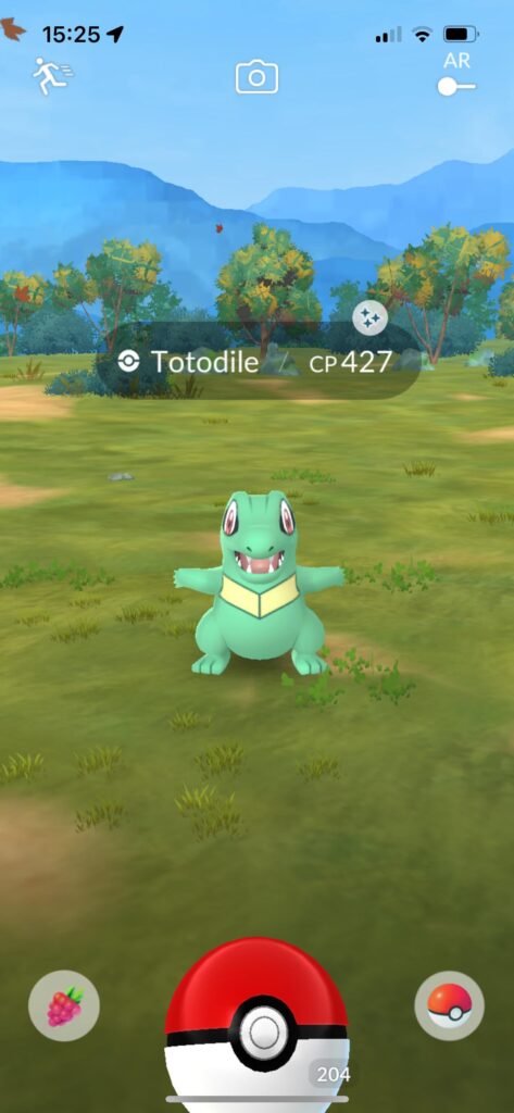 Just caught this shiny Totodile