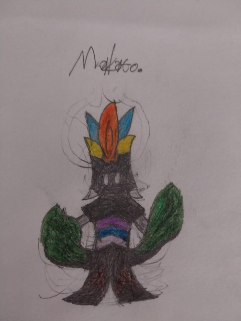 Tried to draw my first fakemons and it's evolutions. (I'm sorry if it's bad, my eraser doesn't erase that good.)