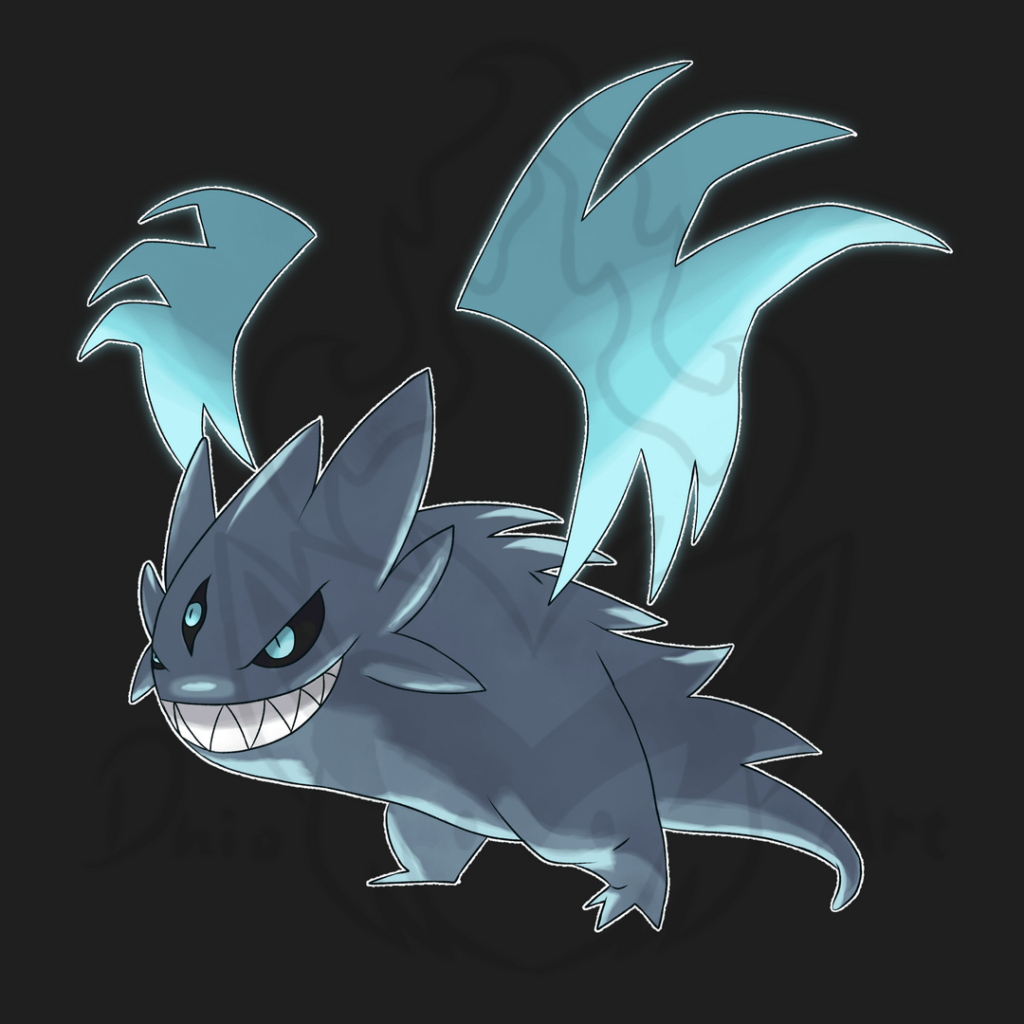 [OC] Spectrazard - Ghost/Dragon evolution of Haunter