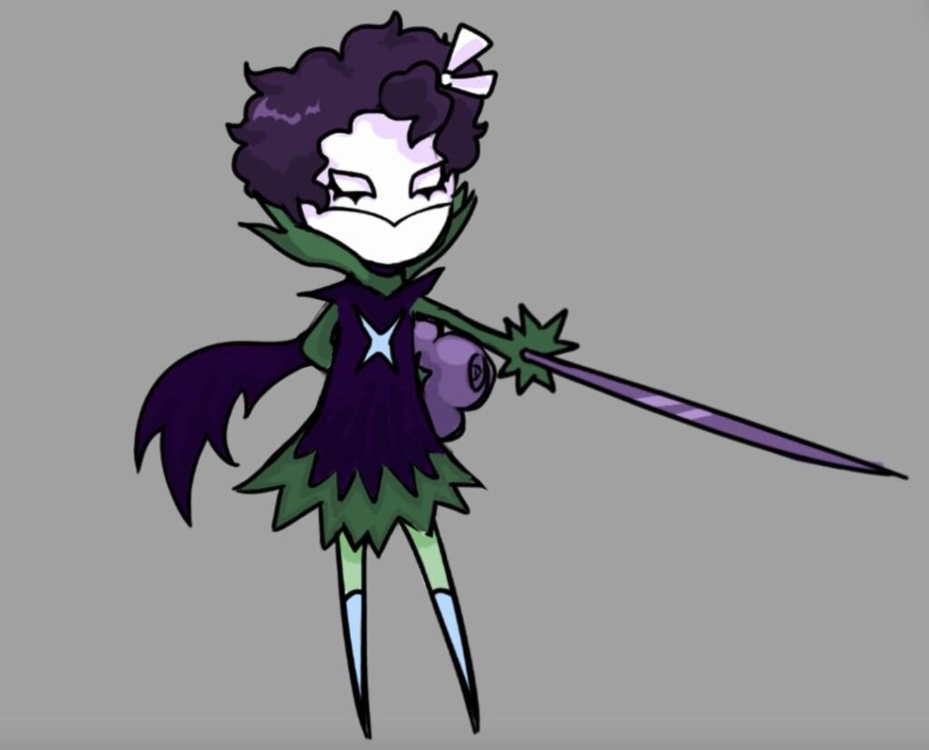 Galarian Roserade Dark/Grass I made a while back based off the black dahlia murders