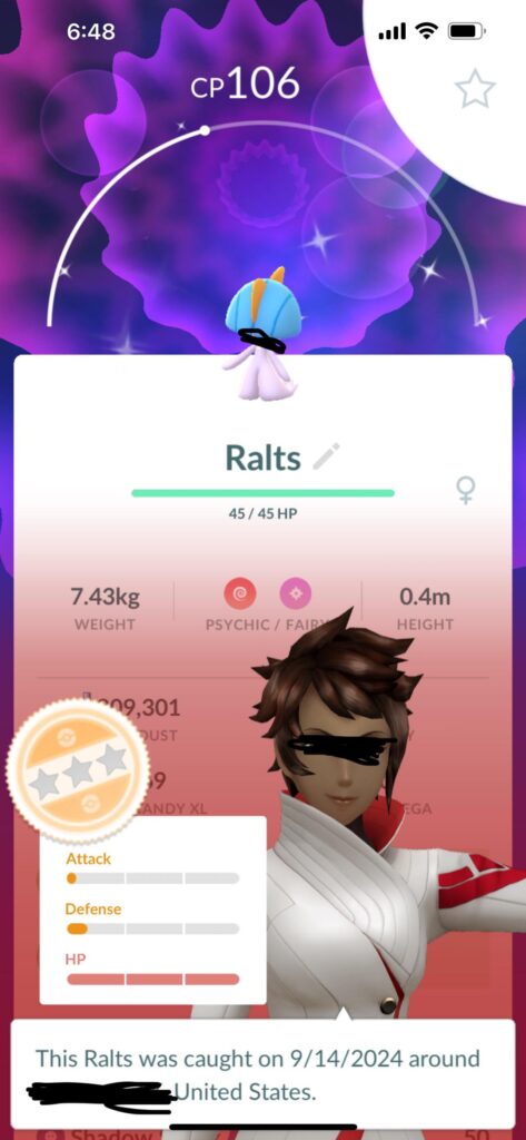 I finally got a shiny Ralts and it has the most putrid stats oml answer my calls niantic