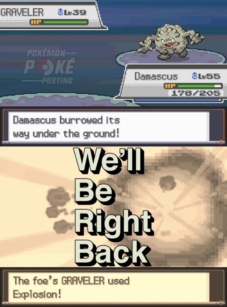 Graveler are pathetically predictable. (OC)