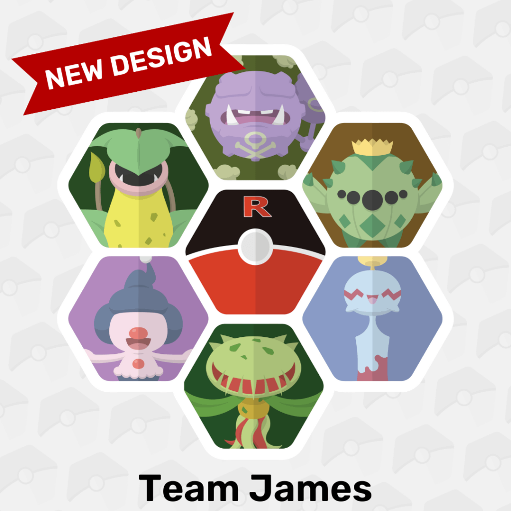 I created James' team of most iconic Pokémon in my art style! Which of his Pokémon is the most memorable for you? (OC)
