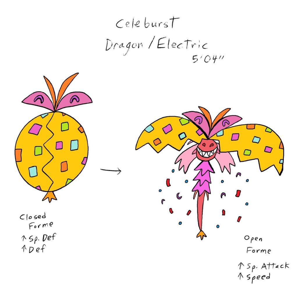 Fakemon based on a kusudama