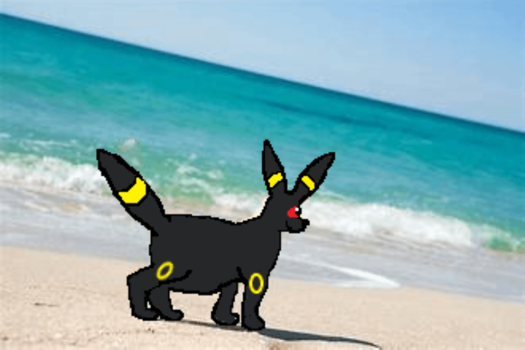 umbreon at the beach