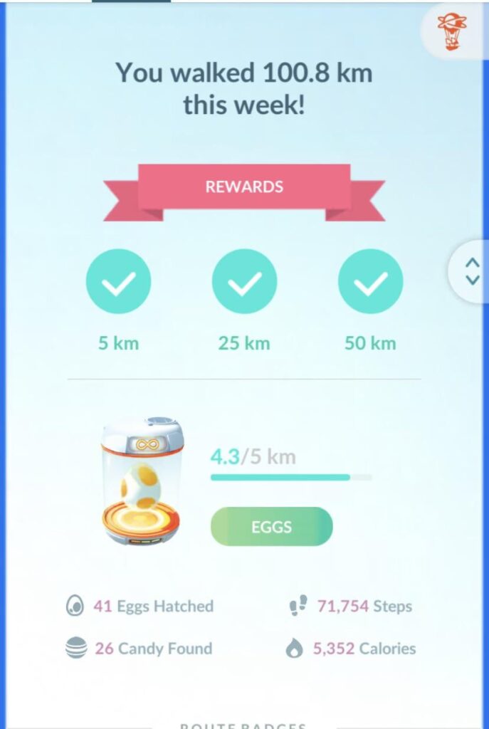 Despite the honestly disgusting heat I wanted to see if I could reach 100km just by walking (almost) everywhere - well, I can :)