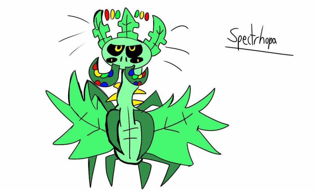 I got some Pokémon characteristics from a spinner and then used my mediocre drawing powers to create them!