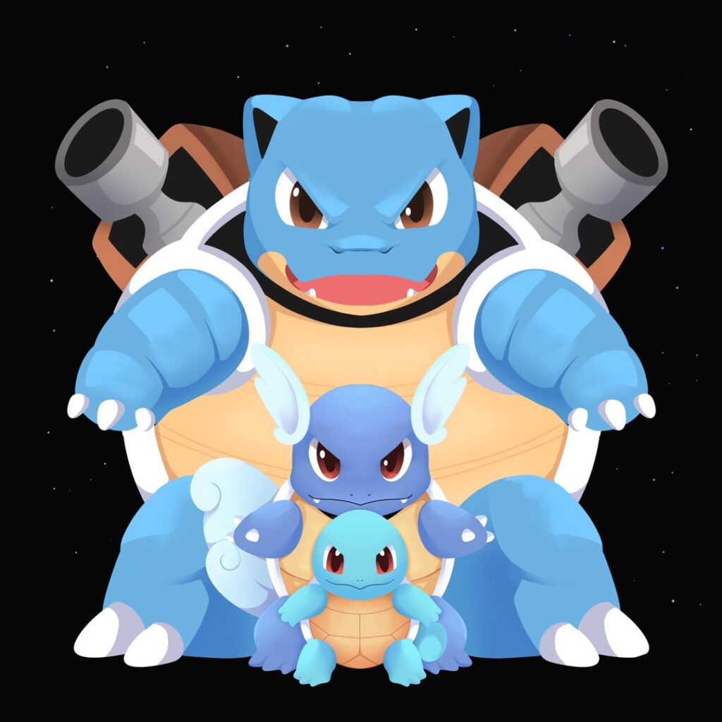Kanto Starter Evolutions 💧🔥🍃