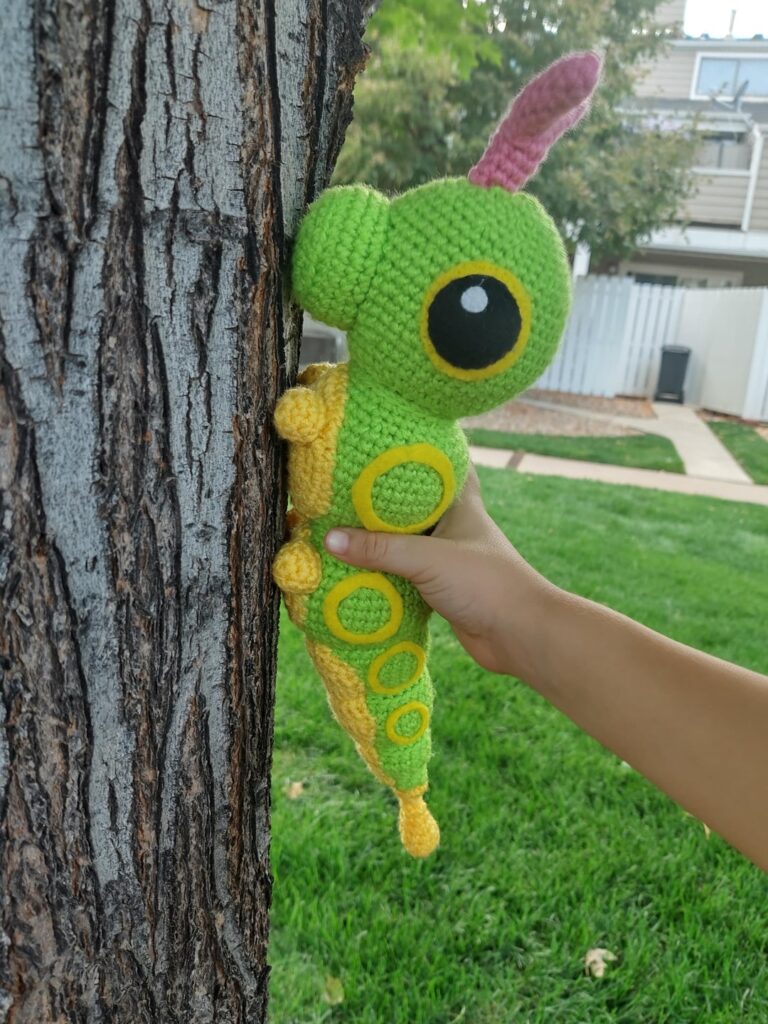 Crocheted a Caterpie for my son!
