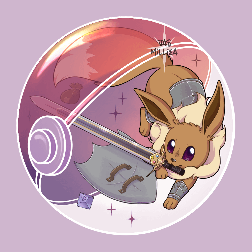 OC -[Pokémon x DnD] - round pins 1/11 ⚔️🛡️
Welcome to a new series of characters from the franchise Pokémon featuring each Dnd's classes! they will be available as round pin! ✨
