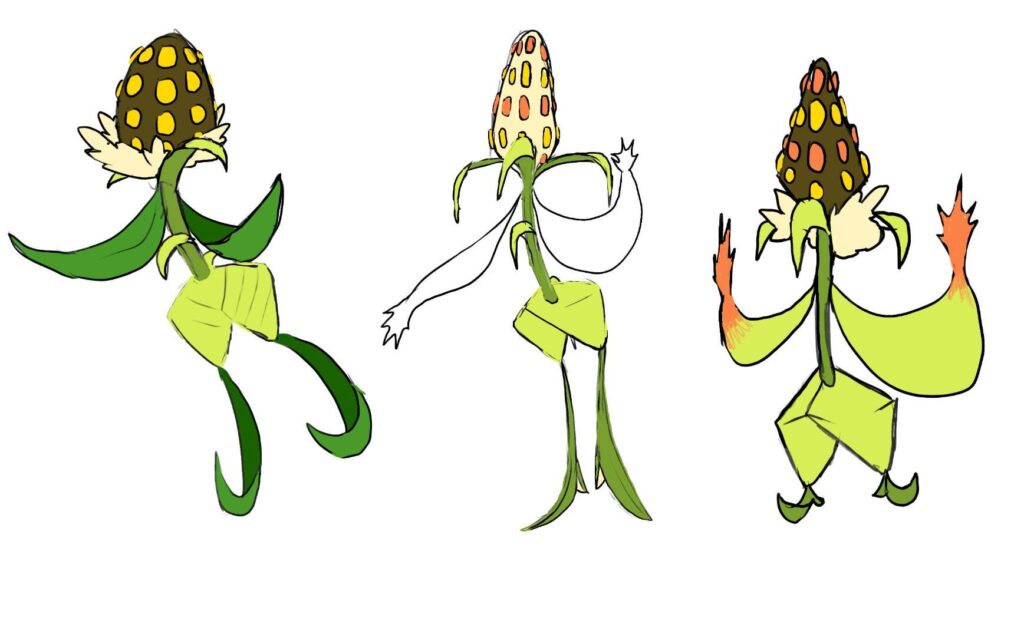 Brainstorming for regional blacephalon based on maize, which one is the best? (Also would love feedback)