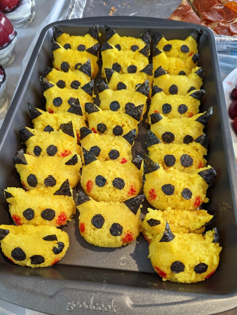 Food pics from a Pokemon party!