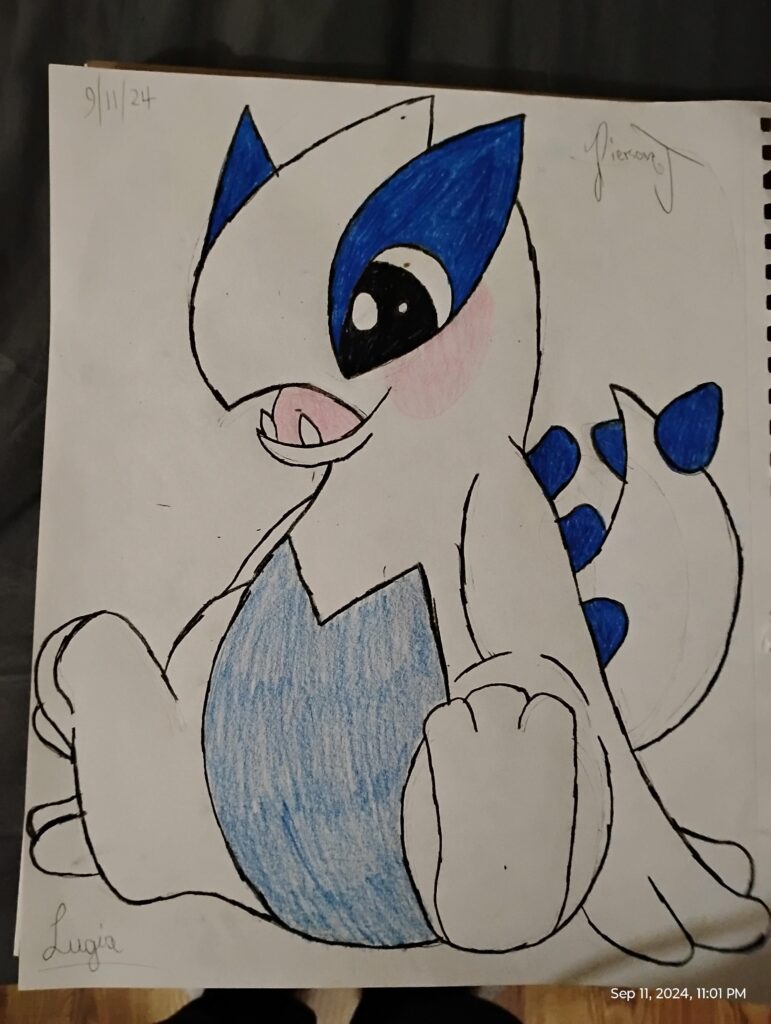 Finished up the lugia drawing, how'd I do?