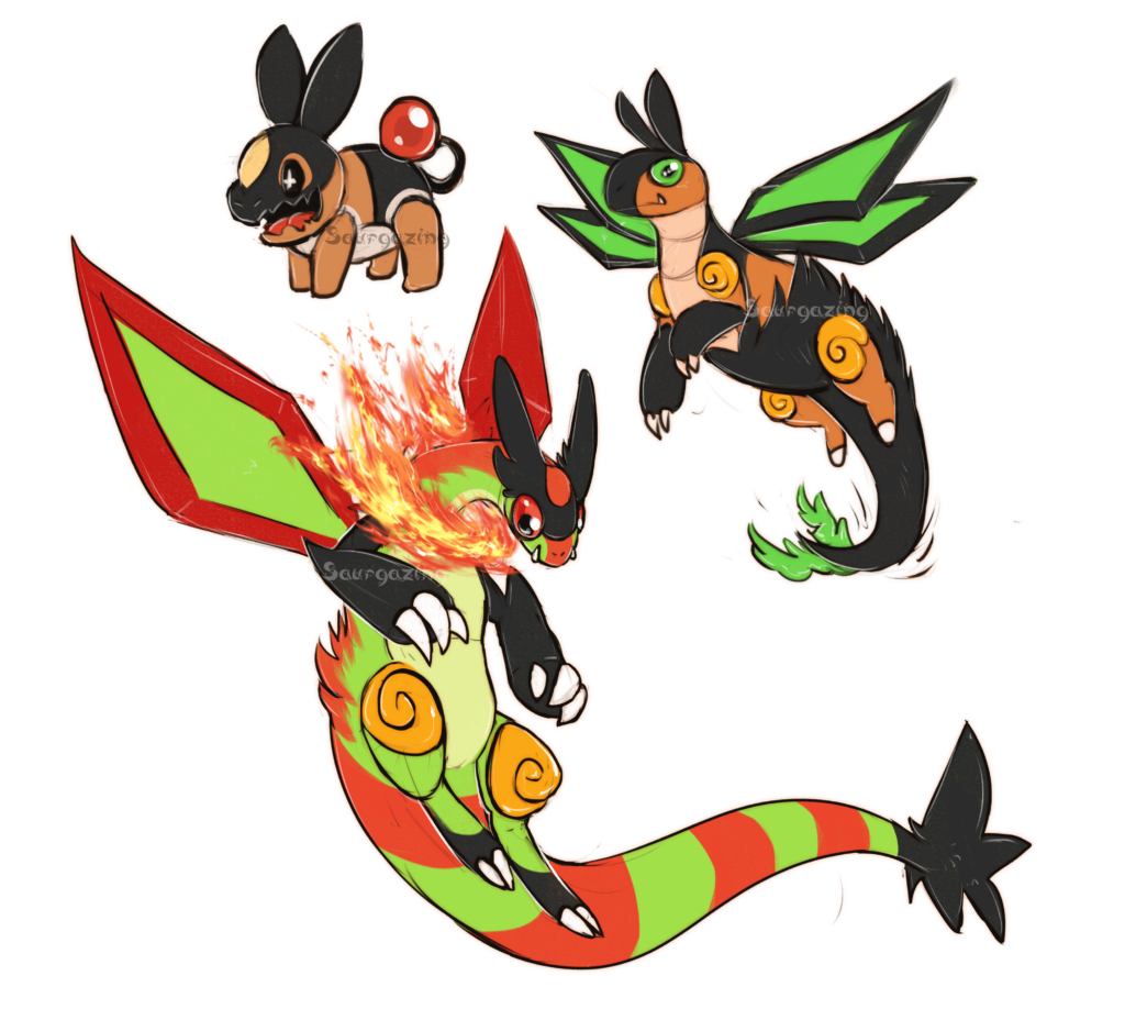[OC] Emboar/Flygon fusion
