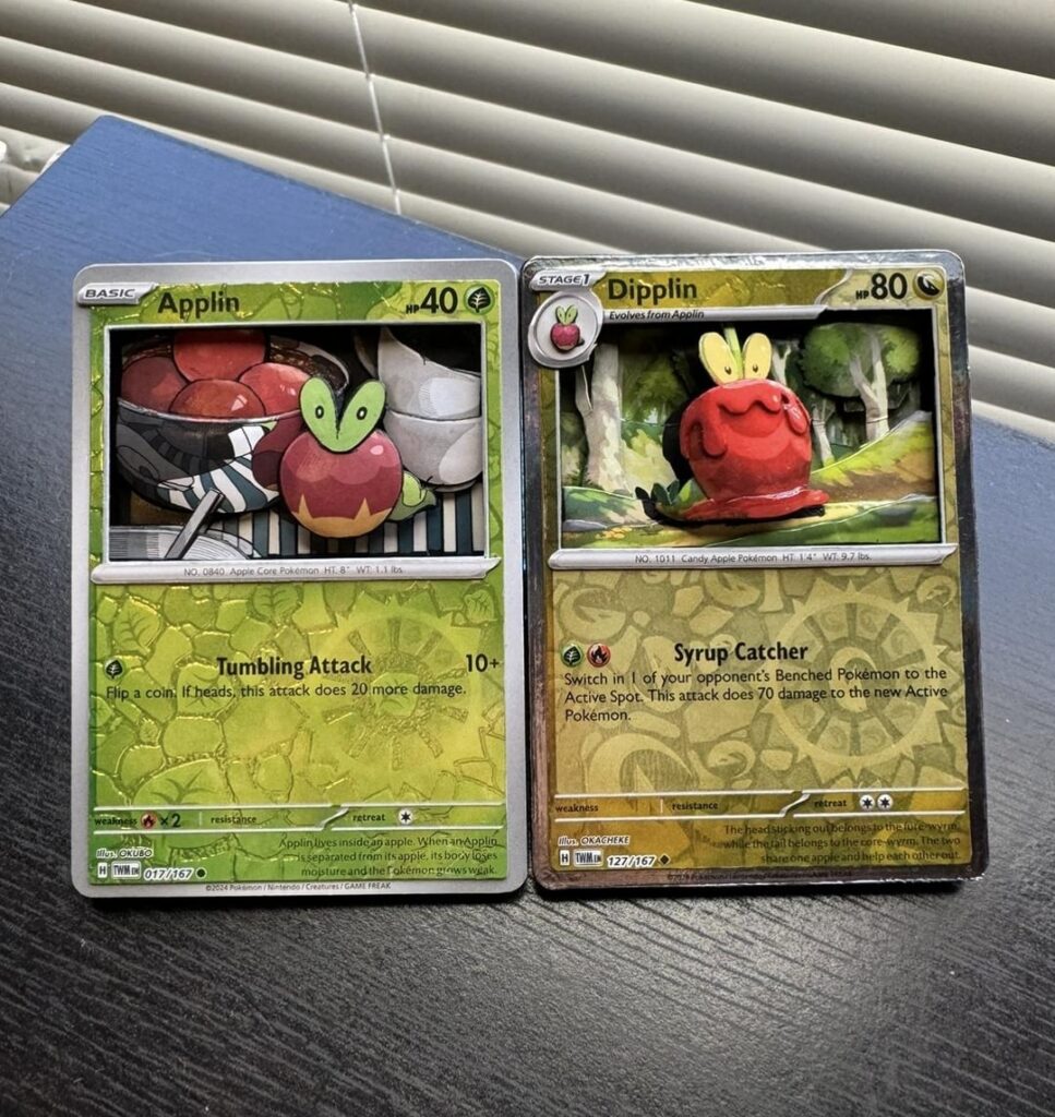 [OC] Made some Applin and Dipplin Shadowboxes!