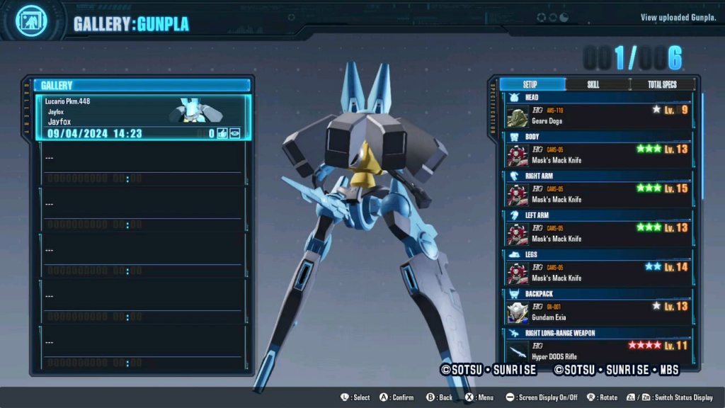GB4 Lucario Pkm.448 Gunpla